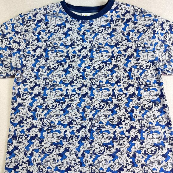 Pin & Fit Shirt Mens XL Cartoon Short Sleeve All Over Print Streetwear - Picture 1 of 6